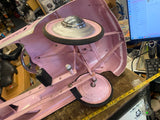Vtg Murray Comet Super Sport Pedal Car Metal Pink Man Cave Garage Decor Toy 35"
