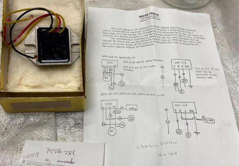 NOS Aermacchi Dansi Control Voltage Regulator Harley Z90 X90 SX TX Sprint 350