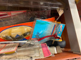 Loaded Fishing Tackle Box Lures Sinkers bobs Line Lot Plano 727 fold out drawers
