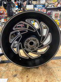 Typhoon Rear Mag Wheel Harley Dyna FXD 4.50x17 Black Superglide Street Bob FXDL