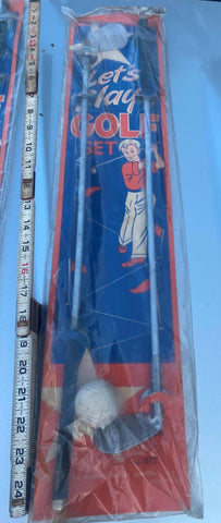 Vtg lets play golf set & l manufacturing co ny Toy 1950's Sealed Display Golfer