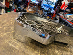 Chrome INner Primary Harley Softail Chopper Ironhorse Offset Wide Tire Evo FXST