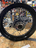 Rear Spoke Wheel Harley Heritage Softail Sportster Dyna 2000^ Black FLSTC 3x16 3