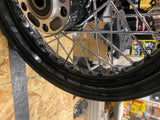Rear Spoke Wheel Harley Heritage Softail Sportster Dyna 2000^ Black FLSTC 3x16 3