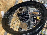Rear Spoke Wheel Harley Heritage Softail Sportster Dyna 2000^ Black FLSTC 3x16 3