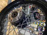 Rear Spoke Wheel Harley Heritage Softail Sportster Dyna 2000^ Black FLSTC 3x16 3