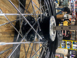 Rear Spoke Wheel Harley Heritage Softail Sportster Dyna 2000^ Black FLSTC 3x16 3