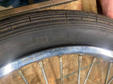 Vtg 17" Spool Hub Wheel Old Skool Chopper Straight lace Harley Springer girder!