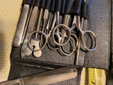 Vtg Portable Medical Dr Surgical Kit Pocket Antique Doctor Sachel Case Scalpel