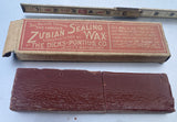 Vtg Zubian Sealing Canning Jar Wax Orig Box Advertising 1920's Antique Collectib