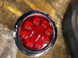 LED Skull Cover Rear Brake Tail Light Truck Trailer Chopper Custom Semi Assy