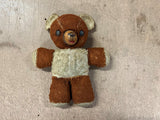 Vintage Gund Teddy Bear Brown Plush Stuffed Rubber Nose