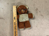 Vintage Gund Teddy Bear Brown Plush Stuffed Rubber Nose
