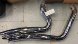 Custom Radius Harley Dyna FXD OEM Pipes Exhaust Heat Shields Swoopy 1991-05?