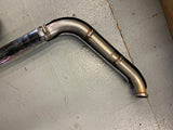 Custom Radius Harley Dyna FXD OEM Pipes Exhaust Heat Shields Swoopy 1991-05?