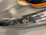 Custom Radius Harley Dyna FXD OEM Pipes Exhaust Heat Shields Swoopy 1991-05?