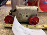 Vtg 40's Louis Marx Wind Up Tin Toy Tractors Dozer Bulldozer Heavy Equipment!