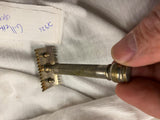 VTG Gillette Old Type Shaving Safety Razr Open Comb 20's Ball End Barber #4