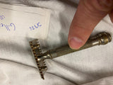 VTG Gillette Old Type Shaving Safety Razr Open Comb 20's Ball End Barber #4