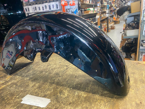 New T/o Front Fender Vivid Black Harley Touring FLH Glide Ultra Factory 13< OEM!