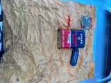 Vtg Atlas Polishing Cloth Can Tin Oi Gas auto 1960's Service Station Garage Cave