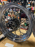 Stock Rear wheel Harley Dyna 4.50x17 Chrome Spoke 25mm FXD FXDL Wide Glide Super
