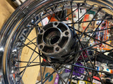 Stock Rear wheel Harley Dyna 4.50x17 Chrome Spoke 25mm FXD FXDL Wide Glide Super