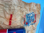 Vtg Atlas Polishing Cloth Can Tin Oi Gas auto 1960's Service Station Garage Cave