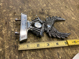 Sissybar Insert EAgle Harley Backrest Shovelhead Motor Vtg Chopper Custom Ironhe