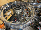 Stock Rear wheel Harley Dyna 4.50x17 Chrome Spoke 25mm FXD FXDL Wide Glide Super