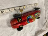 VTG Wind uP Tin Toy Race Car Formula Germany Japan key 50's Russ Berry Works!
