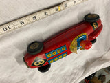 VTG Wind uP Tin Toy Race Car Formula Germany Japan key 50's Russ Berry Works!