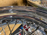 Stock Rear wheel Harley Dyna 4.50x17 Chrome Spoke 25mm FXD FXDL Wide Glide Super