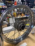 Stock Front wheel Harley Dyna 2.5x17 Chrome Spoke 25mm FXD FXDL Wide Glide Super