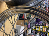 Stock Front wheel Harley Dyna 2.5x17 Chrome Spoke 25mm FXD FXDL Wide Glide Super