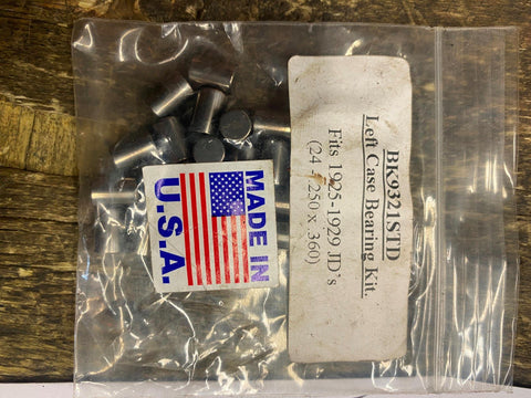 HARLEY JD - LEFT ENGINE MOTOR CASE ROLLER BEARINGS (standard) 1925-1929