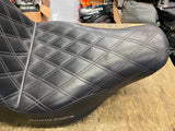 Saddleman Step Seat M8 2017^ Low Rider S FXLR Harley Diamond Stitch FXLRS GEL