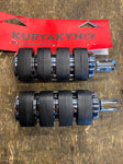 Kuryakyn ISO Footpegs Chrome Rubber Small Mounts Highway Pegs or change mounts