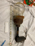CROUSE HINDS Vtg Industrial Explosion Proof Light Fixture Globe Glass Factory ch