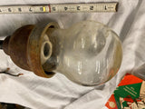 CROUSE HINDS Vtg Industrial Explosion Proof Light Fixture Globe Glass Factory ch
