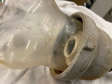 CROUSE HINDS Vtg Industrial Explosion Proof Light Fixture Globe Glass Factory ch