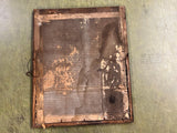 Antique Original WW1 Military Infantry Company Wounded In Action Letter Framed
