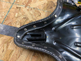 Solo Seat Harley Panhead Knucklehead UL Flathead new peeling top Black