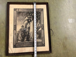 Antique Original WW1 Military Infantry Company Wounded In Action Letter Framed