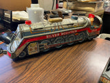 Vtg Silver Mountain Express Battery-Operated Train 3525 Made in Japan Tin Toy
