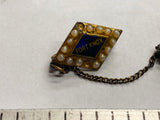 WW1 USA Tank Fort Knox Sterling Silver Gold Plated Dress Uniform Military Decor!