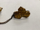 WW1 USA Tank Fort Knox Sterling Silver Gold Plated Dress Uniform Military Decor!