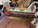 Vtg Silver Mountain Express Battery-Operated Train 3525 Made in Japan Tin Toy