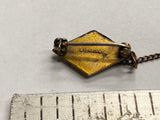 WW1 USA Tank Fort Knox Sterling Silver Gold Plated Dress Uniform Military Decor!