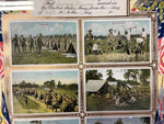 Antique Original WW1 Military The Soldier's Record Discharge Paper Framed